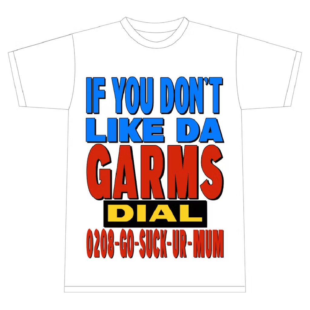 Corteiz 0208 Go Suck Urself T-Shirt - White - Corteiz