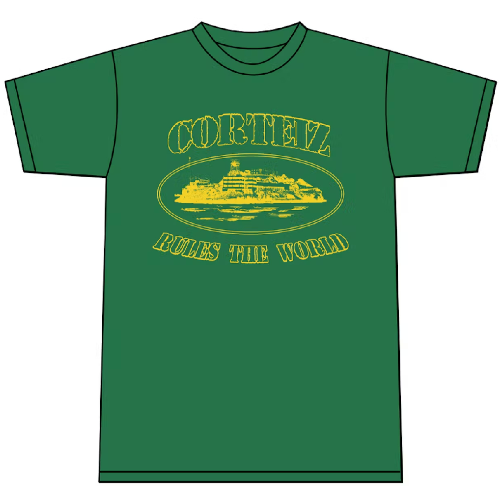 Corteiz 2019 OG Alcatraz T-Shirt - Forest Green - Corteiz