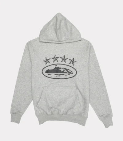 Corteiz 4Starz Alcatraz Hoodie Grey – Alcatraz Drop