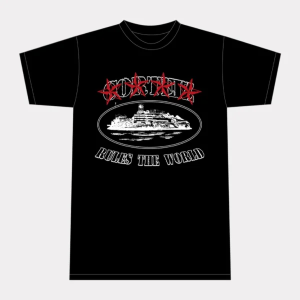 CORTEIZ 4STARZ ALCATRAZ T-SHIRT - BLACK - Corteiz