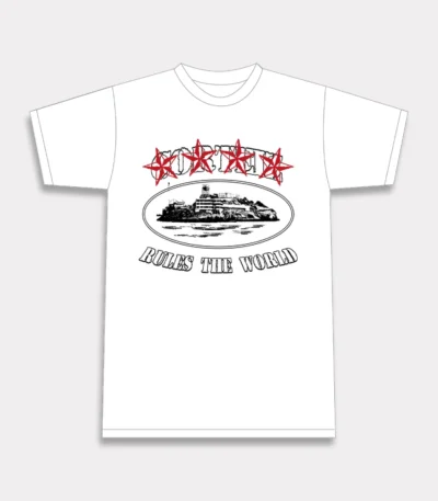 Corteiz 4Starz Alcatraz T-Shirt - White - Corteiz