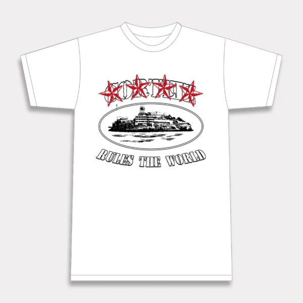 Corteiz 4Starz Alcatraz T-Shirt - White - Corteiz