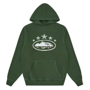 Corteiz 5 Starz Alcatraz Hoodie Green - Corteiz Hoodie