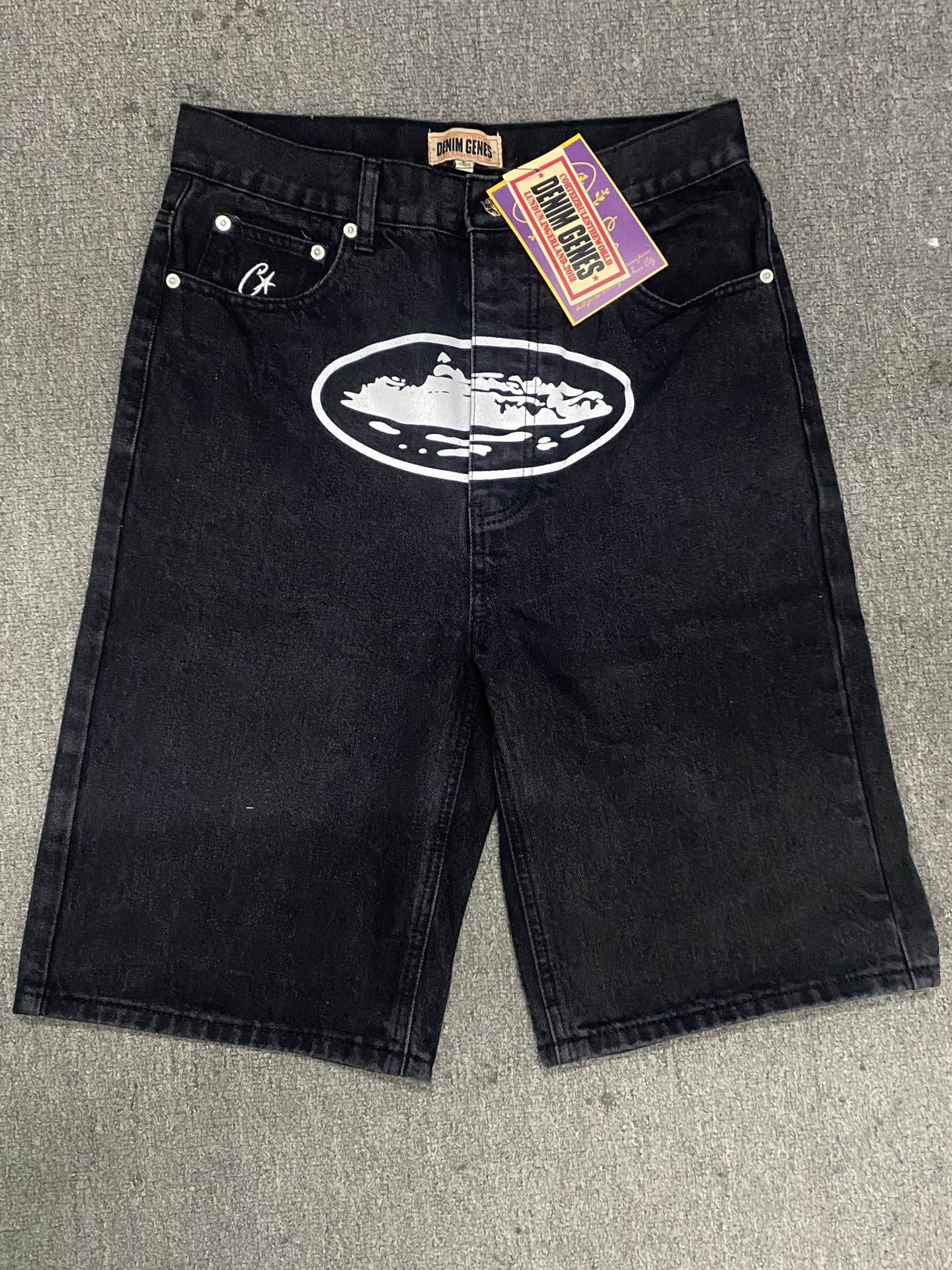 Corteiz Alcatraz Baggy Jeans Black - Corteiz Corteiz Alcatraz Baggy Jeans Black - Corteiz