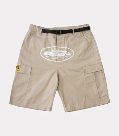 Corteiz Alcatraz Cargo Shorts - Beige - Corteiz
