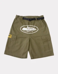 Corteiz Alcatraz Cargo Shorts - Khaki Green - Corteiz
