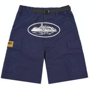 Corteiz Alcatraz Cargo Shorts - Navy - Corteiz