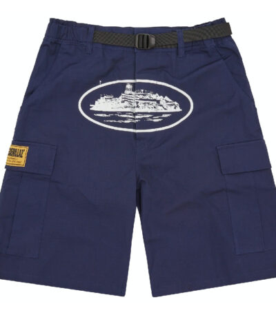 Corteiz Alcatraz Cargo Shorts - Navy - Corteiz