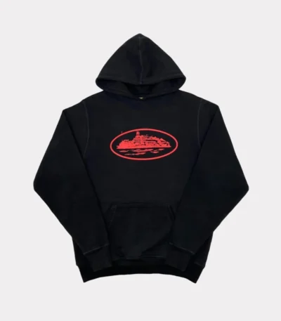 Corteiz Alcatraz Hoodie - Black/Red - Corteiz