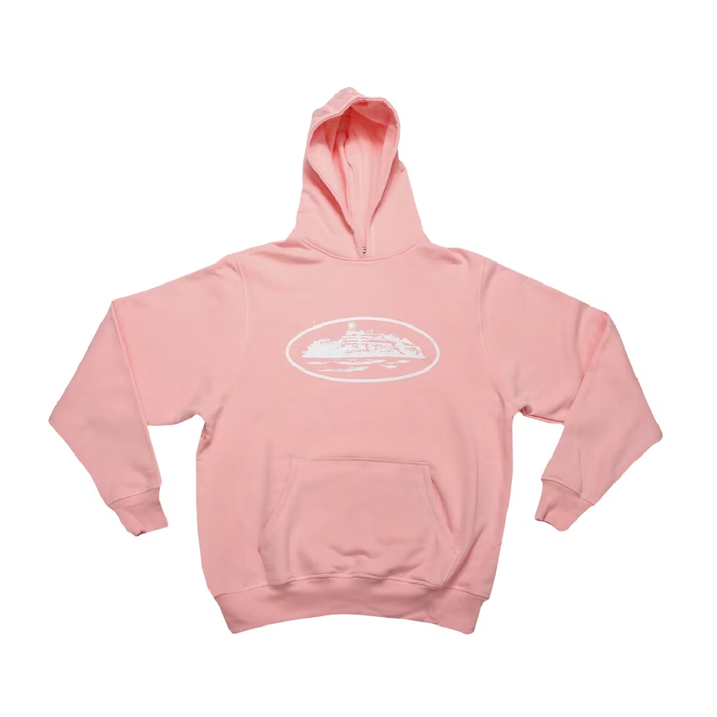 Corteiz Alcatraz Hoodie Pink - Crtz Clothing