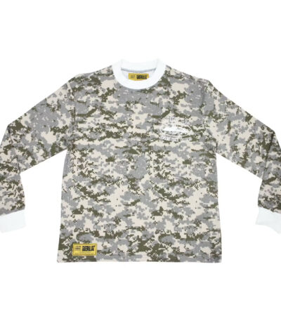 Corteiz Alcatraz Insignia Waffle Longsleeve Shirt - Digi Camo - Corteiz