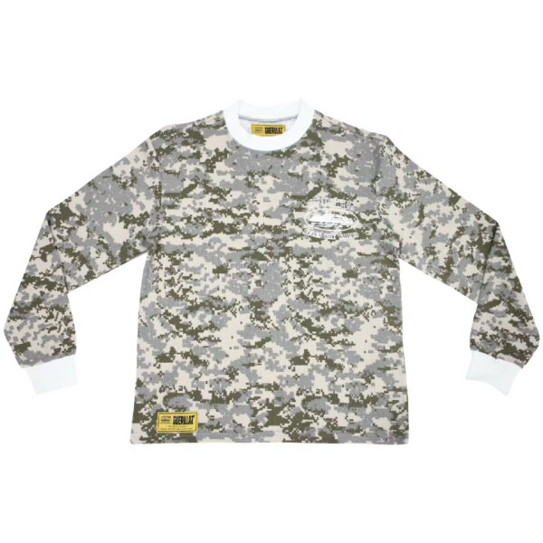 Corteiz Alcatraz Insignia Waffle Longsleeve Shirt - Digi Camo - Corteiz