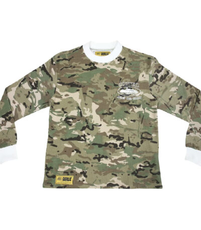 Corteiz Alcatraz Insignia Waffle Longsleeve Sweatshirt – Dutty Camo - Corteiz