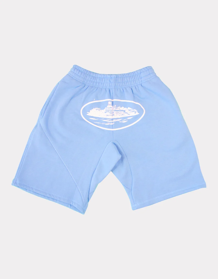 Corteiz Alcatraz Shorts - Baby Blue - Corteiz Corteiz Alcatraz Shorts - Baby Blue - Corteiz