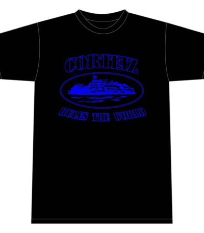 Corteiz Alcatraz T-Shirt - Black/Blue - Corteiz