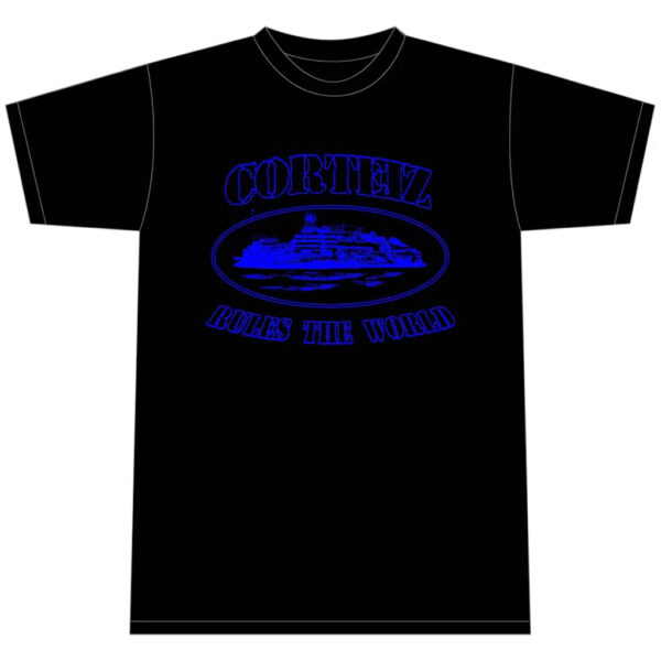 Corteiz Alcatraz T-Shirt - Black/Blue - Corteiz