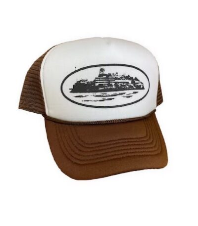 Corteiz Alcatraz Trucker Hat Cocoa