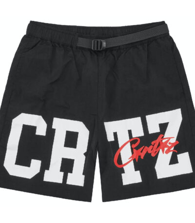 Corteiz Crtz Nylon Shorts - Black - Corteiz