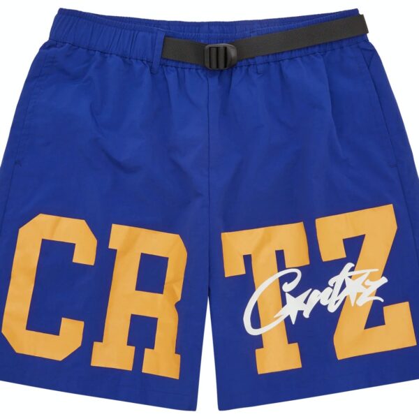 Corteiz Crtz Nylon Shorts - Blue - Corteiz
