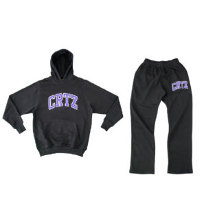 Corteiz Dropout Tracksuit Black/Purple _ New Stock