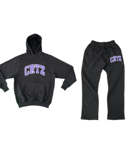 Corteiz Dropout Tracksuit Black/Purple _ New Stock