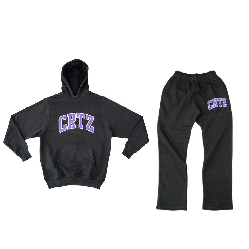 Corteiz Dropout Tracksuit Black/Purple _ New Stock Corteiz Dropout Tracksuit Black/Purple _ New Stock