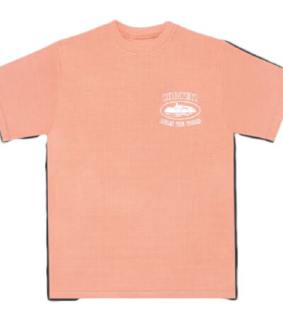 Corteiz Insignia Short sleeve Waffle T-Shirt - Salmon - Corteiz
