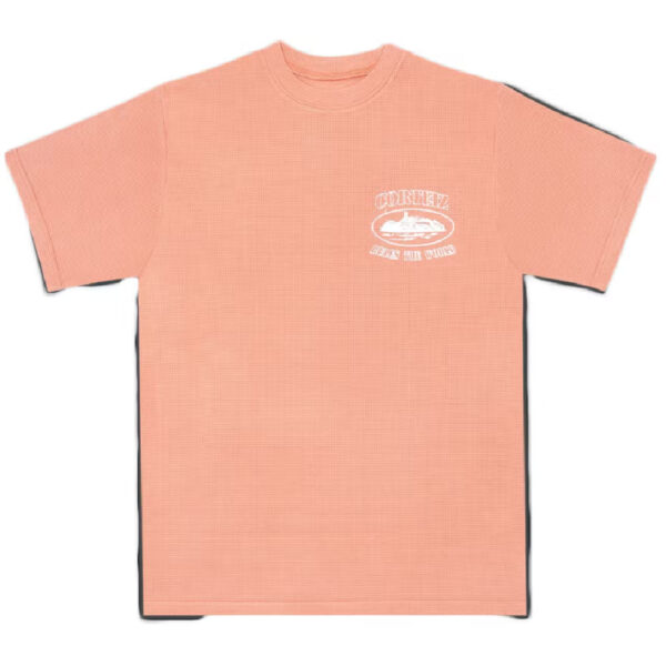 Corteiz Insignia Short sleeve Waffle T-Shirt - Salmon - Corteiz