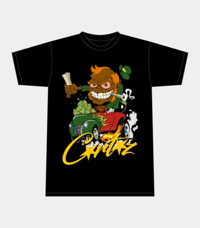 Corteiz Leprechaun 420 T-Shirt - Black - Corteiz