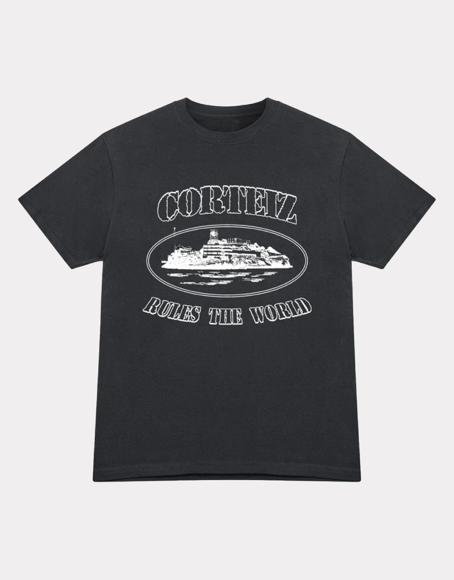 Corteiz OG Alcatraz T-Shirt - Black - Corteiz Corteiz OG Alcatraz T-Shirt - Black - Corteiz