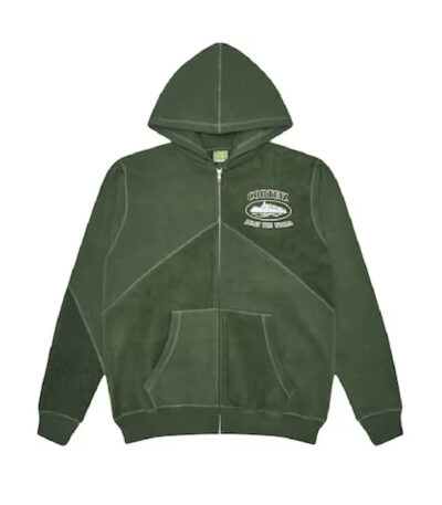 Corteiz Superior V2 Zip Up Hoodie – Forrest Green