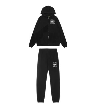 Corteiz Superior V2 Zip-Up Tracksuit Black _ Shop Now