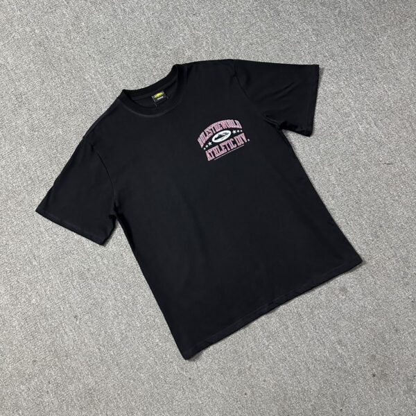 CROYEZ FRATERNITÉ PUFF T-SHIRT - BLACK/PINK - Corteiz
