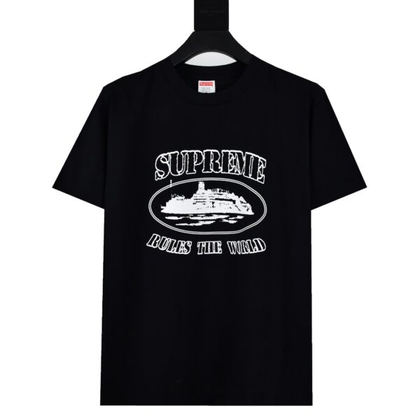 Supreme x Corteiz Rules The World Tee Black - Corteiz